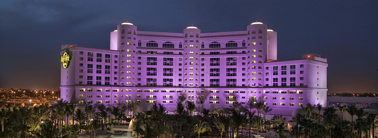 Seminole Hard Rock Hotel and Casino Hollywood at Night